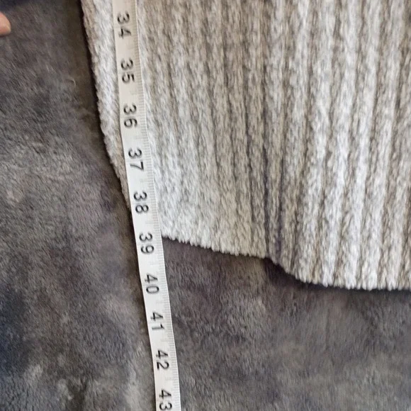 Softies Slouch Turtleneck Lounger Dress Marshmallow Gray Chenille‎ XS Oversized - Picture 5 of 7